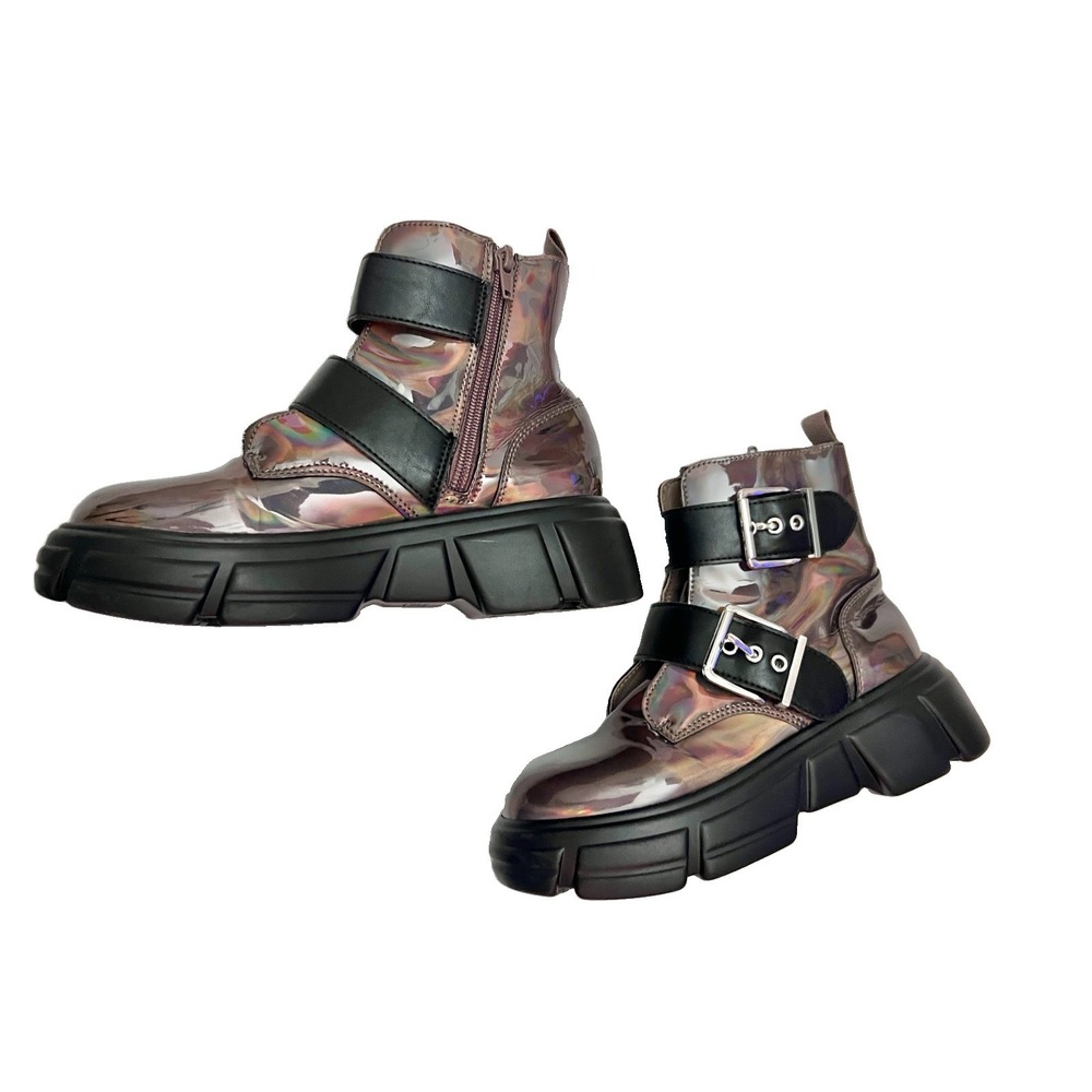 Steve Madden Kids Metallic Boots 2 Casual School Shoes Footwear Girl Clothing